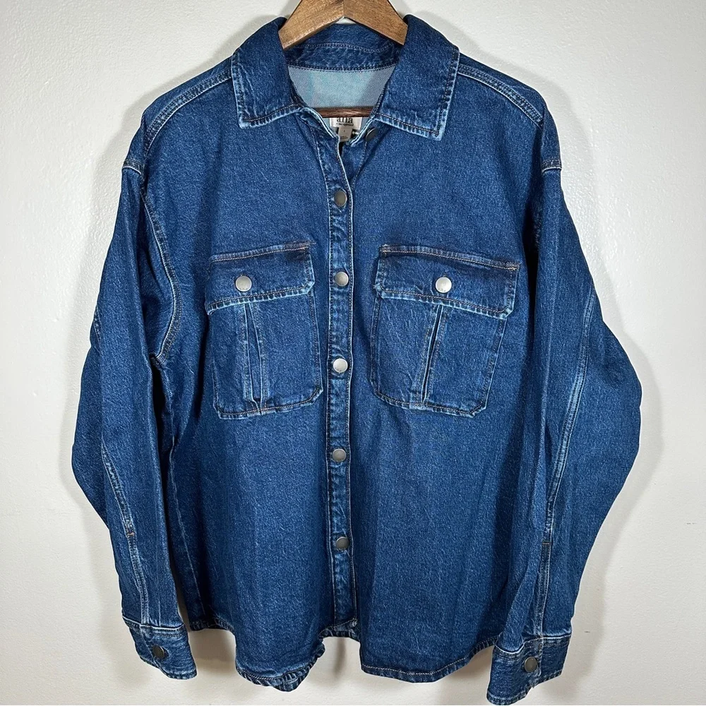 NWT a.n.a‎ Denim Midweight Shirt Jacket